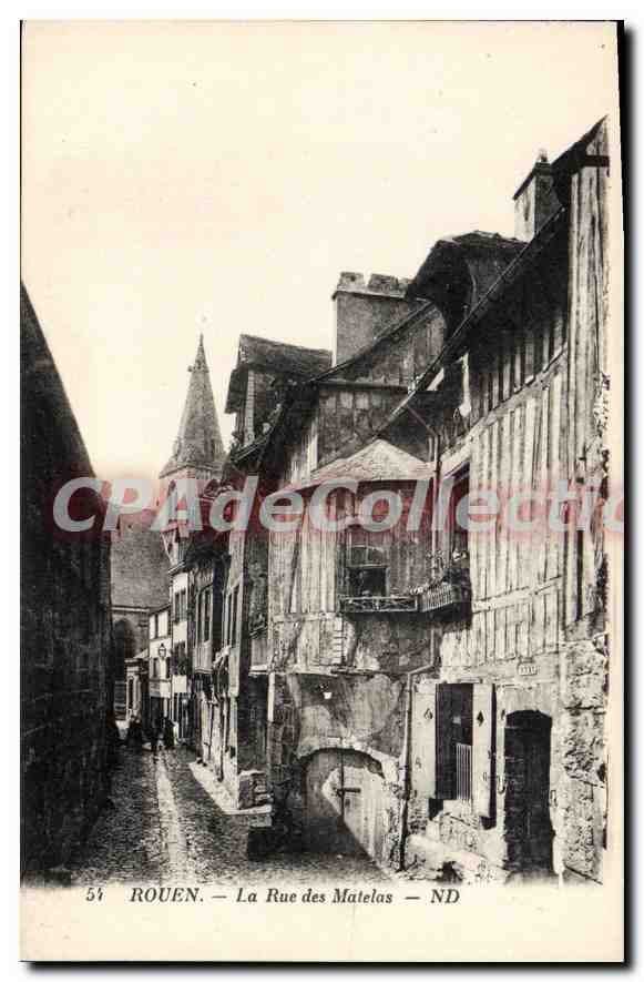 CPA Rouen La Rue Des Matelas