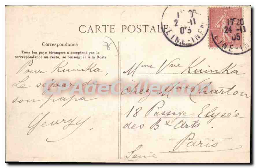 CPA Rouen dans un pôt — Rückseite