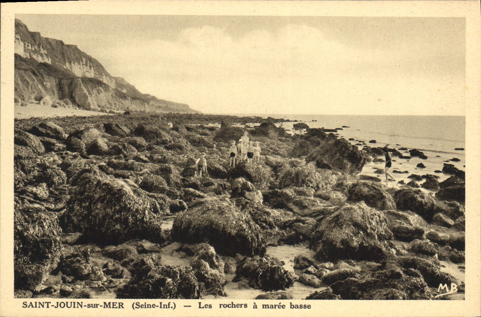 CPA Saint Jouin Sur Mer Les Rochers A Maree Basse