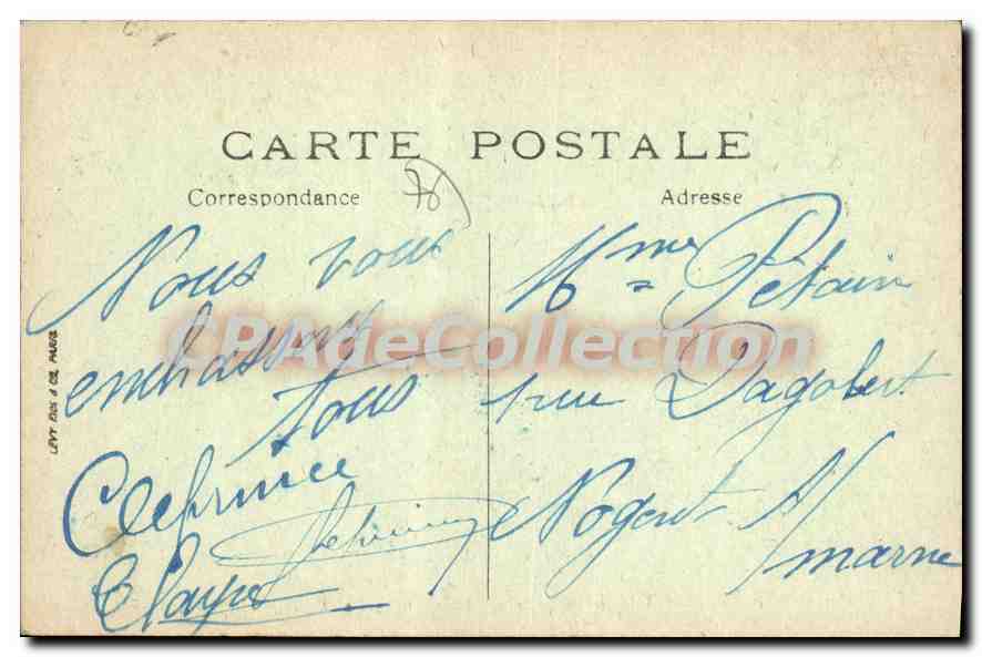 Saint-Valery-en-Caux — La Plage et les Falaises — LL — Verso