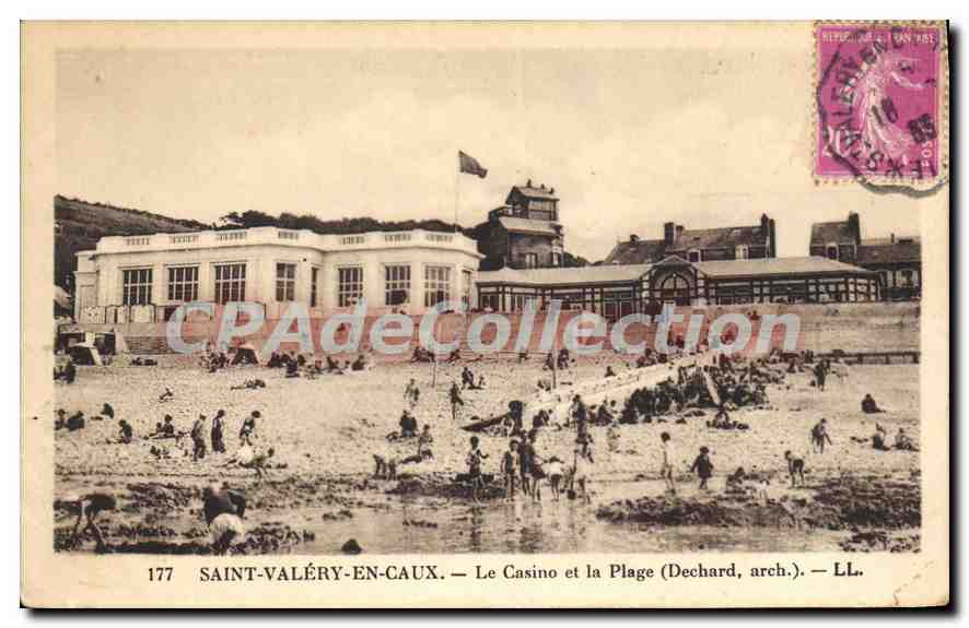 Saint-Valéry-en-Caux — Le Casino et la Plage (Dechard, arch.) — LL.