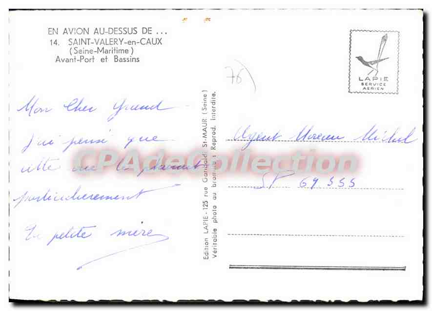 Saint-Valery-en-Caux — Avant-Port et Bassins — Lapie — Achterkant