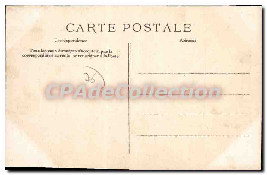 CPA Le Treport La Jetee — Rückseite