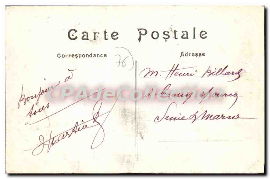 CPA Le Treport Quai François 1er et le port — Rückseite