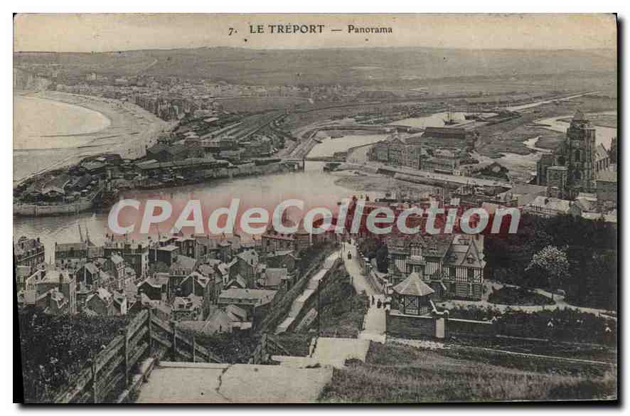 CPA Le Treport Panorama