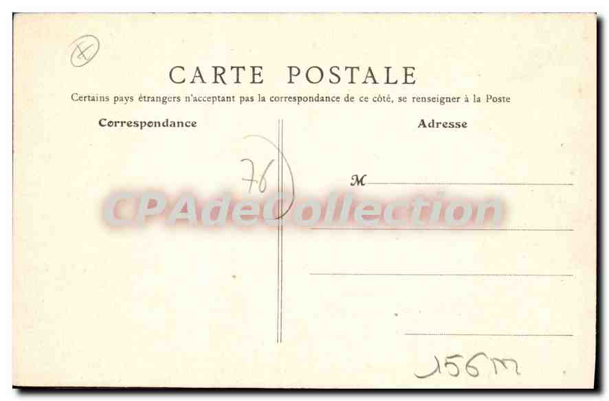 CPA Le Treport Vue Prise Du Fond Du Port — Rückseite