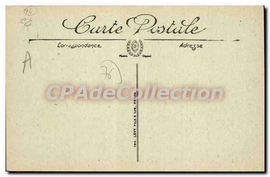 CPA Le Treport Le Bassin Par Gros Temps — Rückseite
