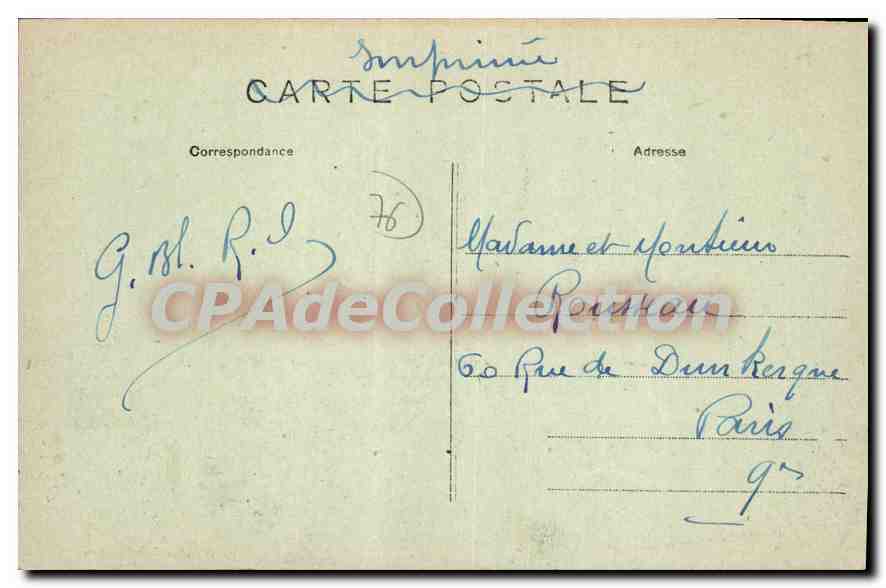 CPA Le Treport Vue Prise De La Jetee — Rückseite