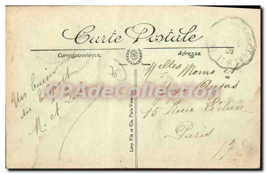 CPA Le Treport Le Pont Tournant Et Le Grand Chalet — Rückseite