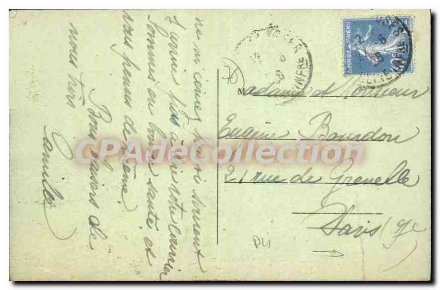 CPA Veules Les Roses Et la Mer — Rückseite