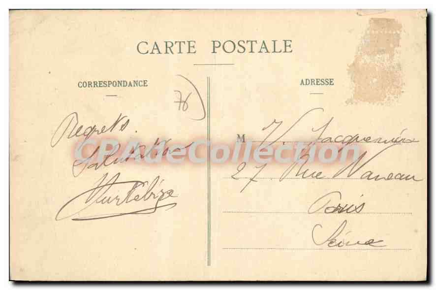 CPA Veules Les Roses Le Casino — Rückseite