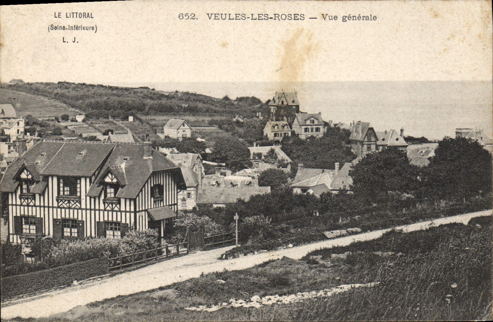 CPA Veules Les Roses Vue Generale