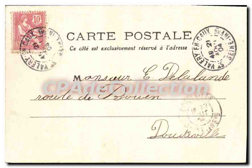 CPA Veules Les Roses Cour Normande Et Vieux pigeonnier — Rückseite