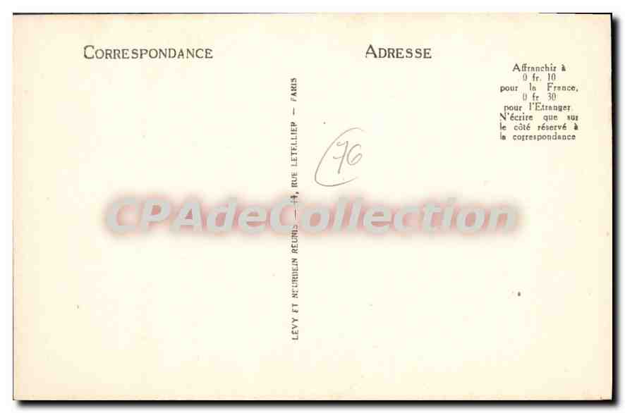 CPA Veules Les Roses La Terrasse — Rückseite