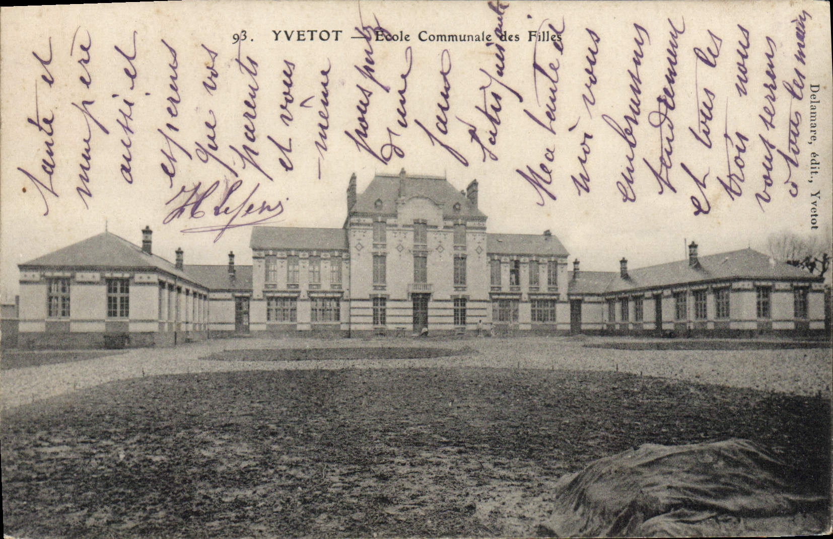 CPA Yvetot Ecole Communale Des Filles