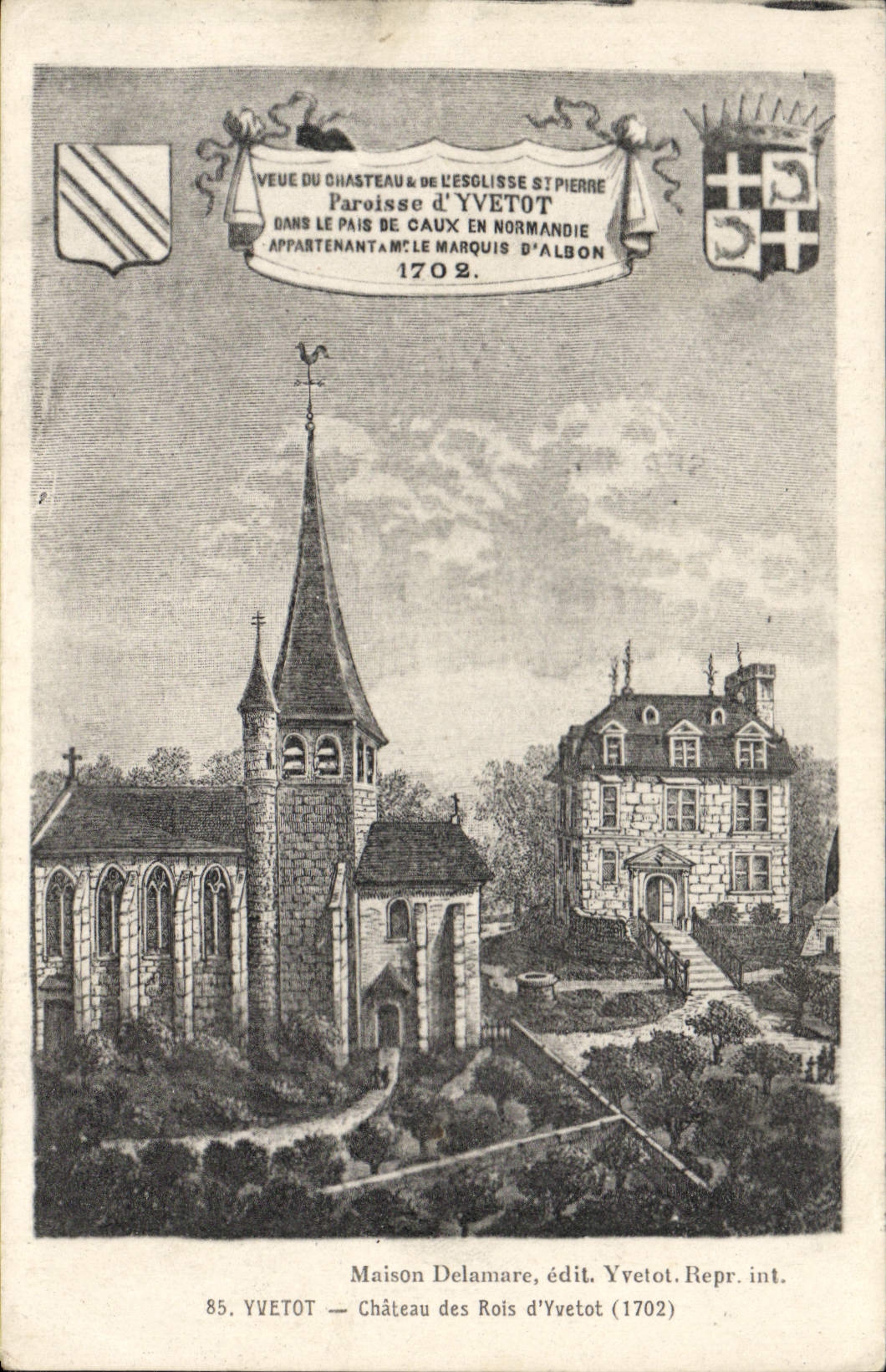 CPA Yvetot Chateau Des Rois