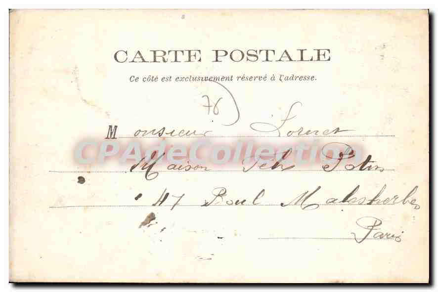 CPA Arques Le Château — Rückseite