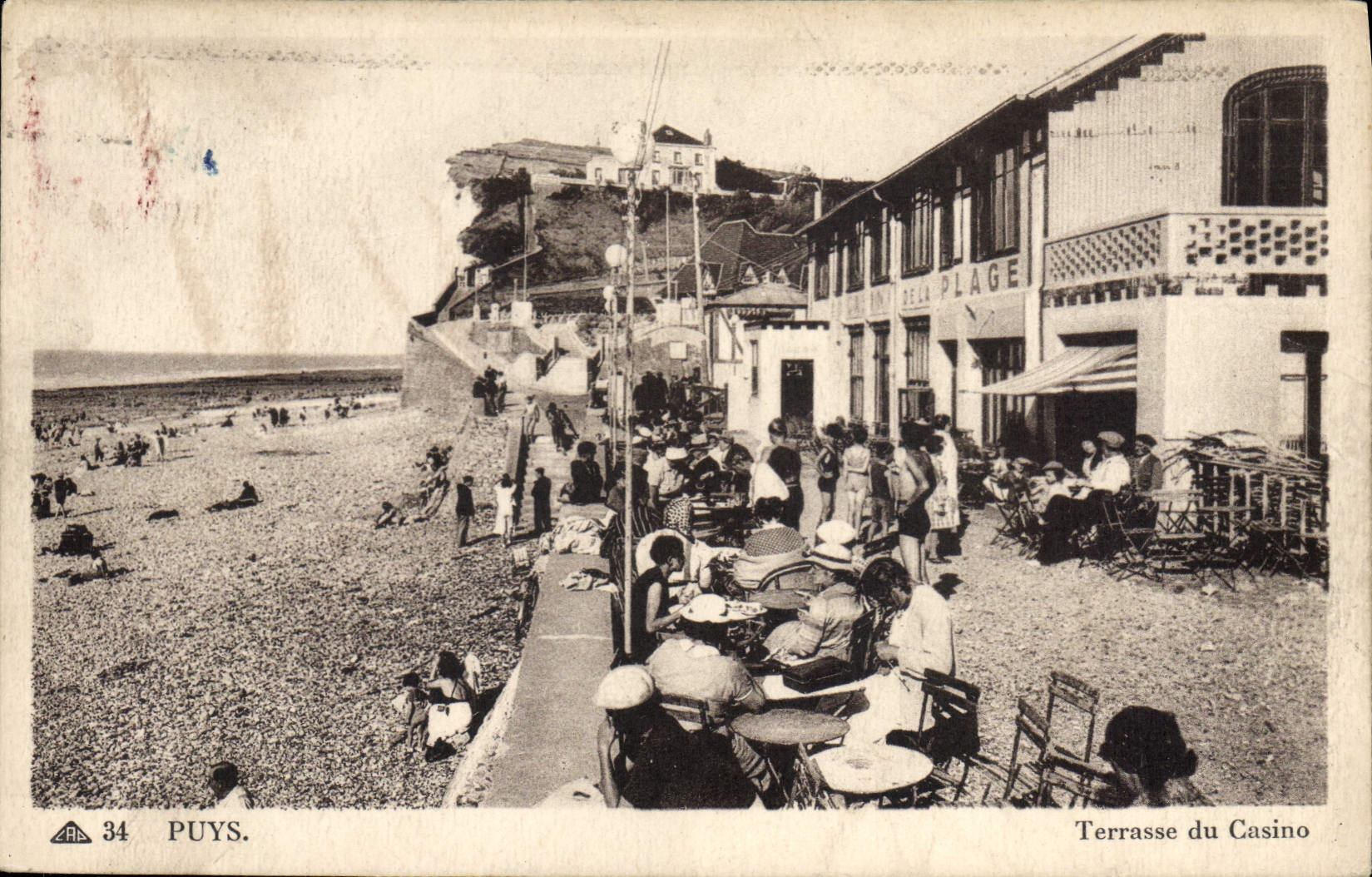 CPA Puys Terrasse Du Casino
