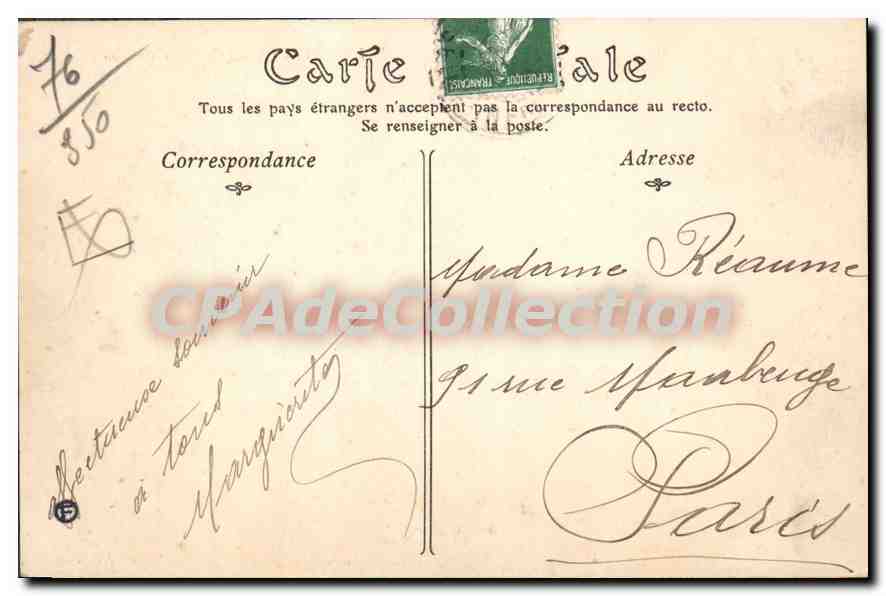 CPA Saint Martin Du Bec Le Château du Bec — Rückseite