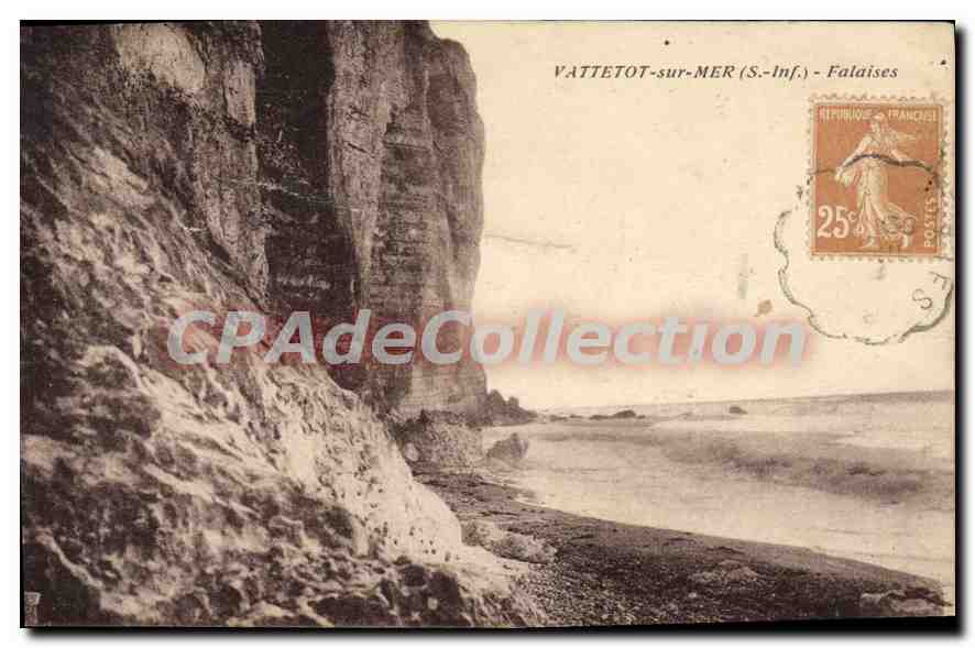 CPA Vattetot Sur Mer Falaises