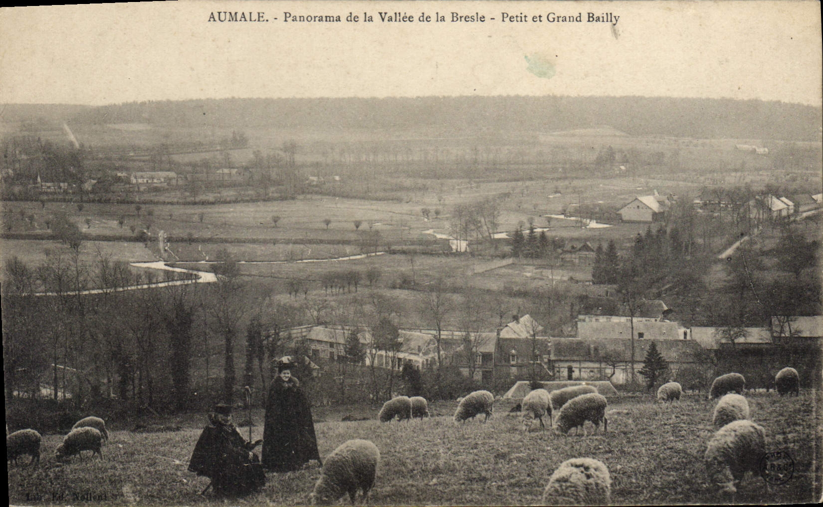 CPA Aumale Panorama De La Vallee De La Bresle Petit Et Grand Bailly