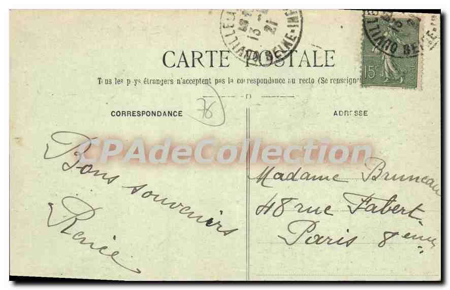 CPA Quiberville La Vague — Rückseite