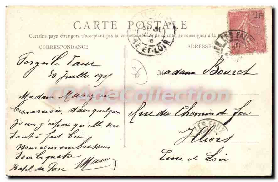 CPA Forges Les Eaux Salle A Manger Grand Hotel Du Parc — Rückseite