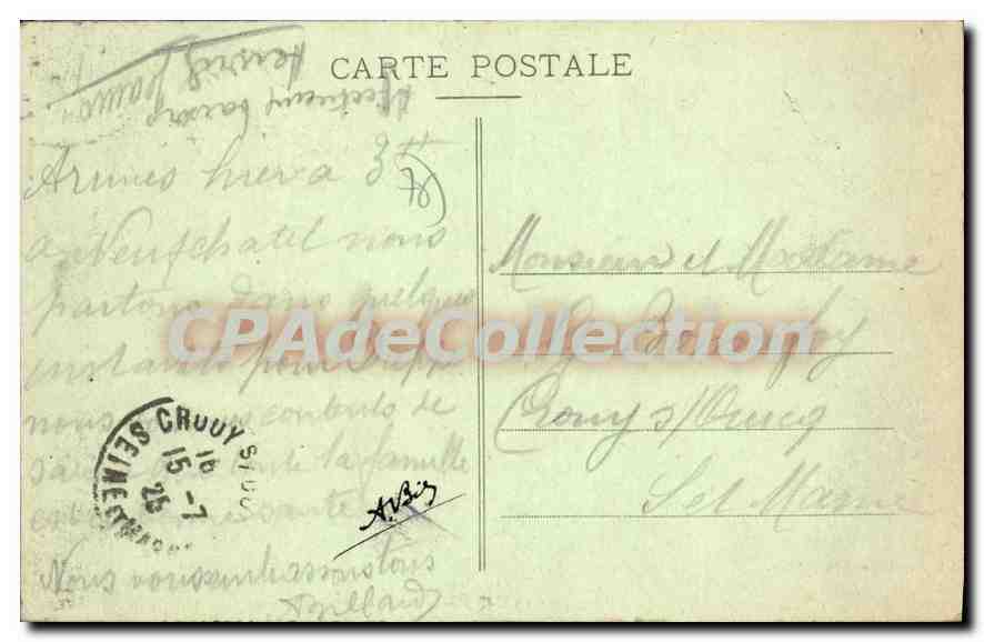 CPA Neufchatel En Bray Le Monument Aux Mort De La Guerre — Rückseite