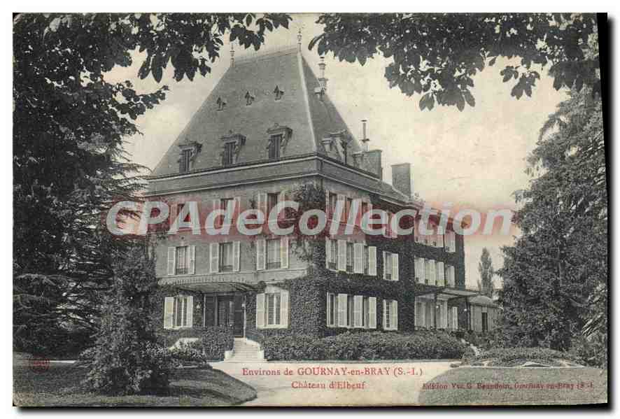 CPA Gournay En Bray Chateau D'Elbeuf