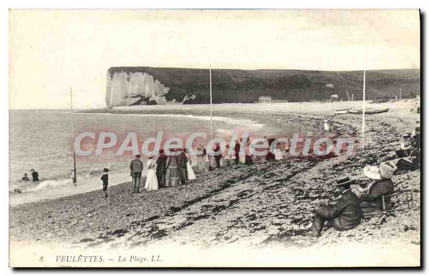 CPA Veulettes La Plage