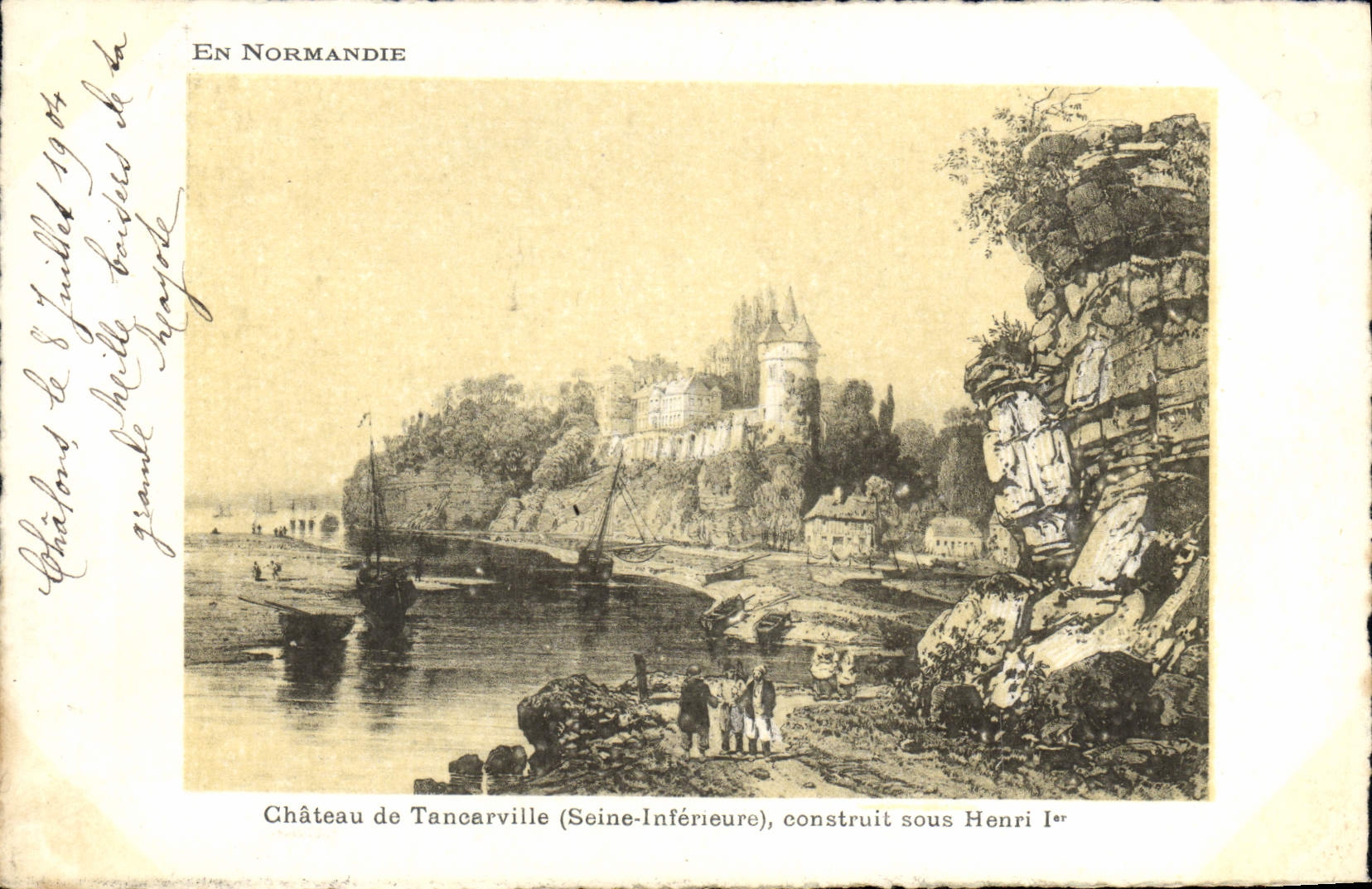 Château de Tancarville (Seine-Inférieure) — construit sous Henri Ier — Édition Artistique Supra, Paris