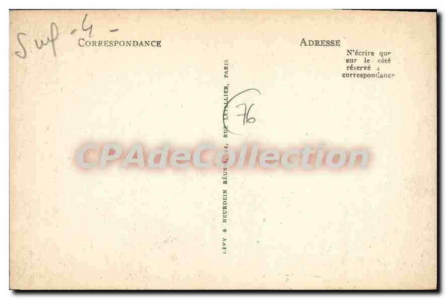 CPA Bois De Cise Les Chalets Et Les Falaises — Verso