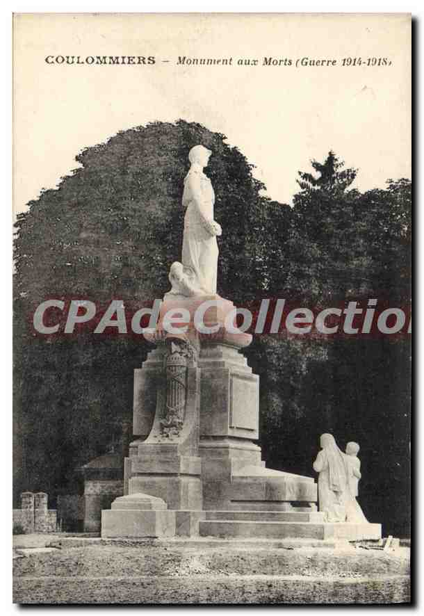 Coulommiers — Monumento ai Caduti (Guerra 1914-1918) — Cartolina d'epoca di Collection