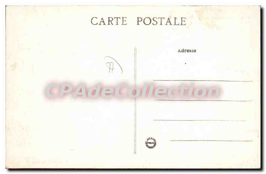 Fontainebleau — La Via Grande e la Chiesa — Collezione Artistica L. M. — Verso