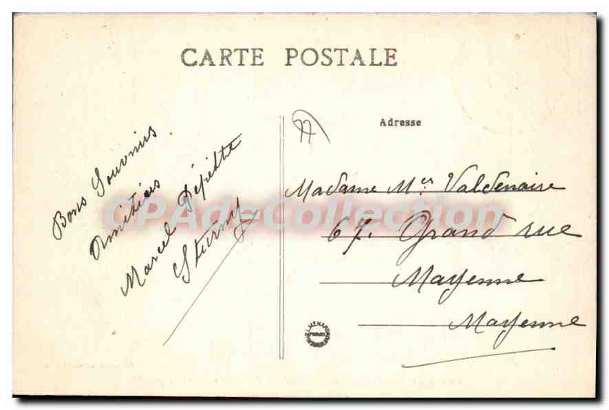 Forêt de Fontainebleau — Bataille de Cerfs — Après le Combat — Collection Artistique L. M. — Reverso