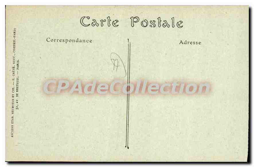 Fontainebleau — La Grande-Rue — NDHOT, n°403 — Achterkant