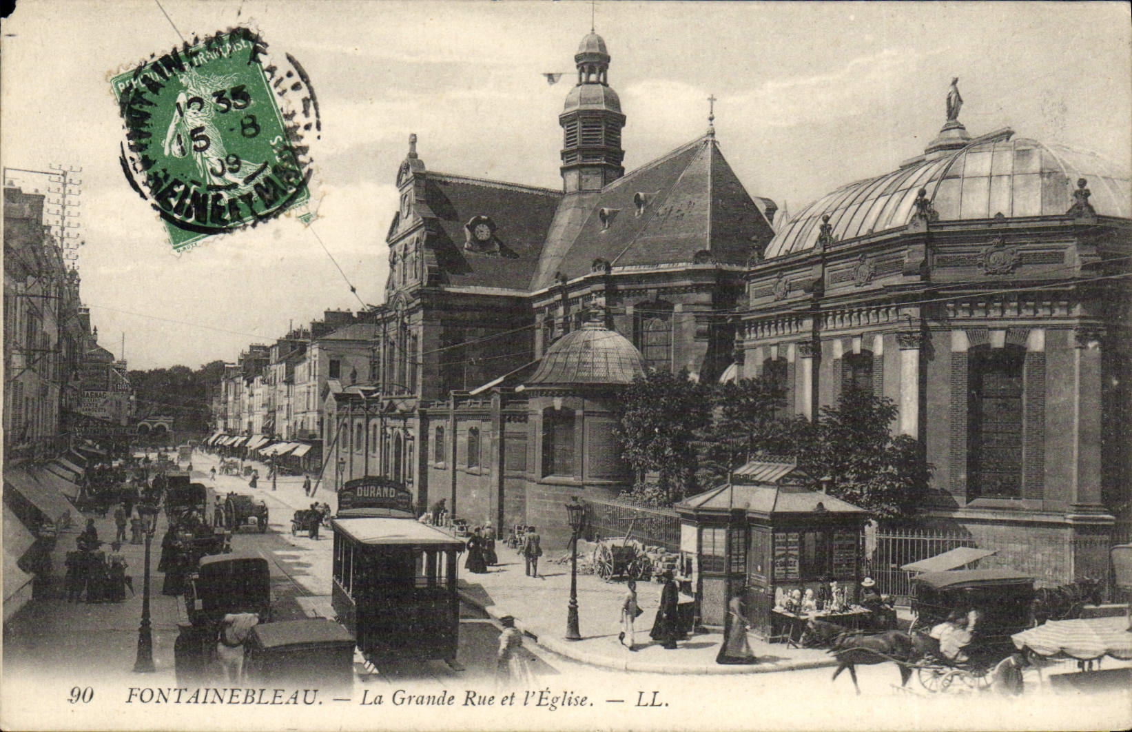 Fontainebleau — De Grote Straat en de Kerk — LL.