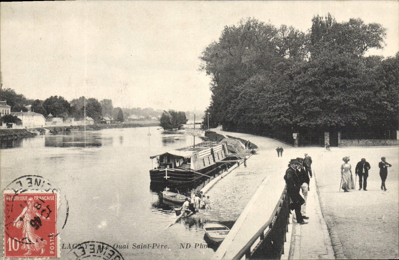 CPA Lagny Quai Saint Pere