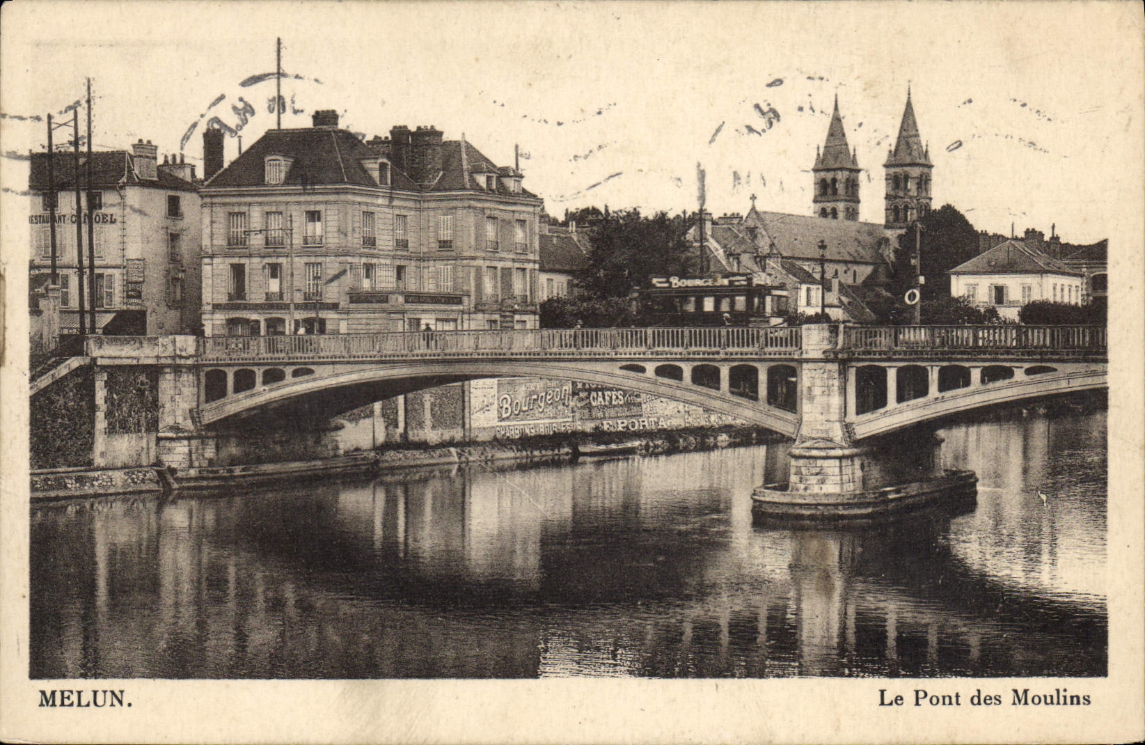 Melun — Le Pont des Moulin — Éditeur non identifié, n° de série non visible