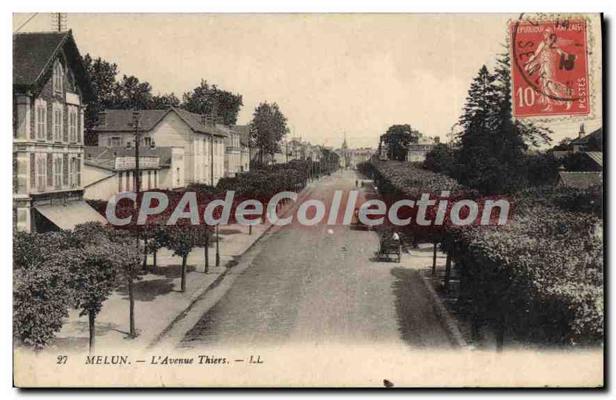 CPA Melun L'Avenue Thiers