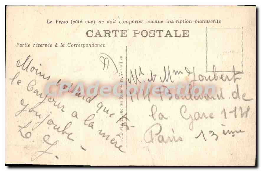 CPA Melun Vue Generale — Rückseite
