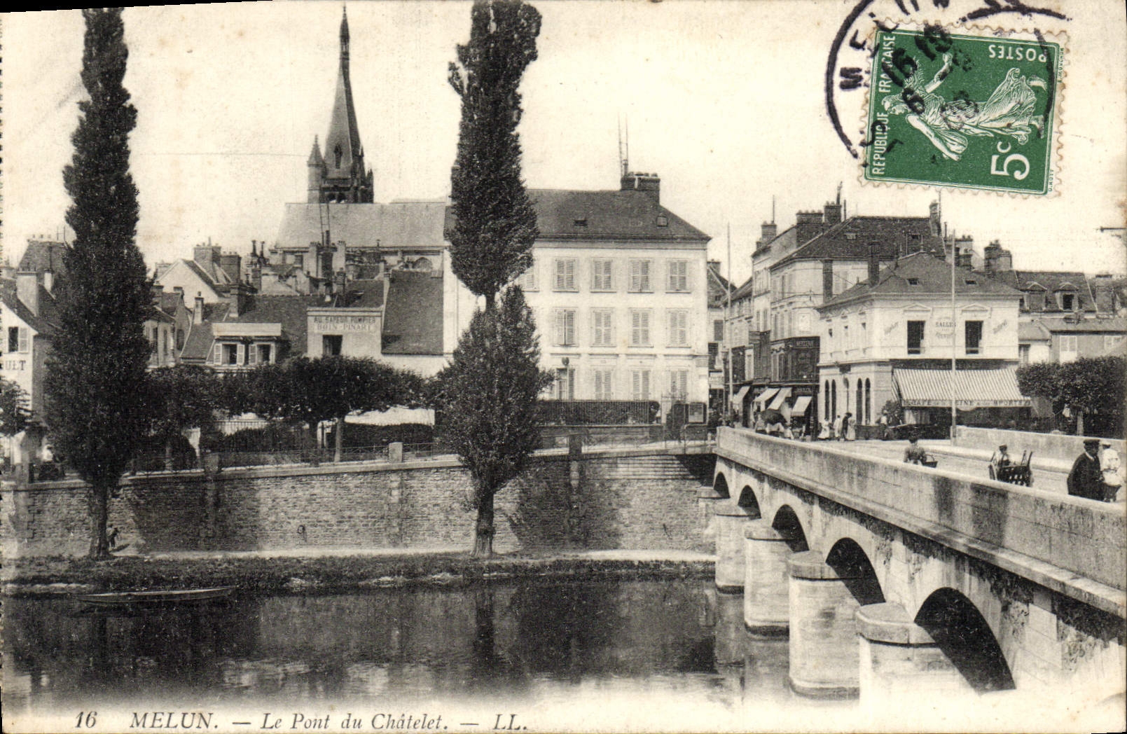 CPA Melun Le Pont Du Chatelet