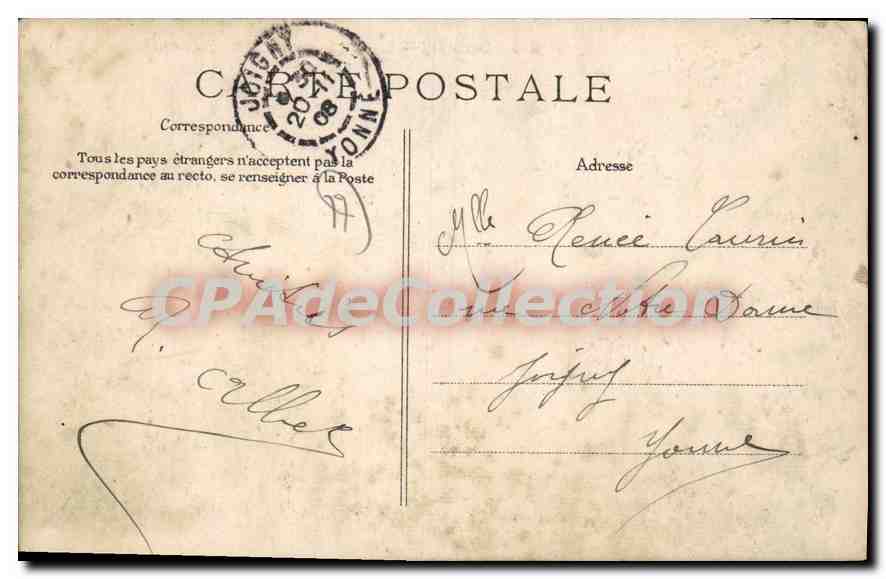 CPA Melun Notre Dame Et La Maison Centrale — Rückseite