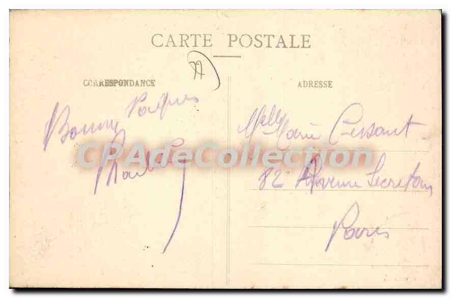 CPA Melun Caserne De Cavalerie quartier Pajol — Rückseite