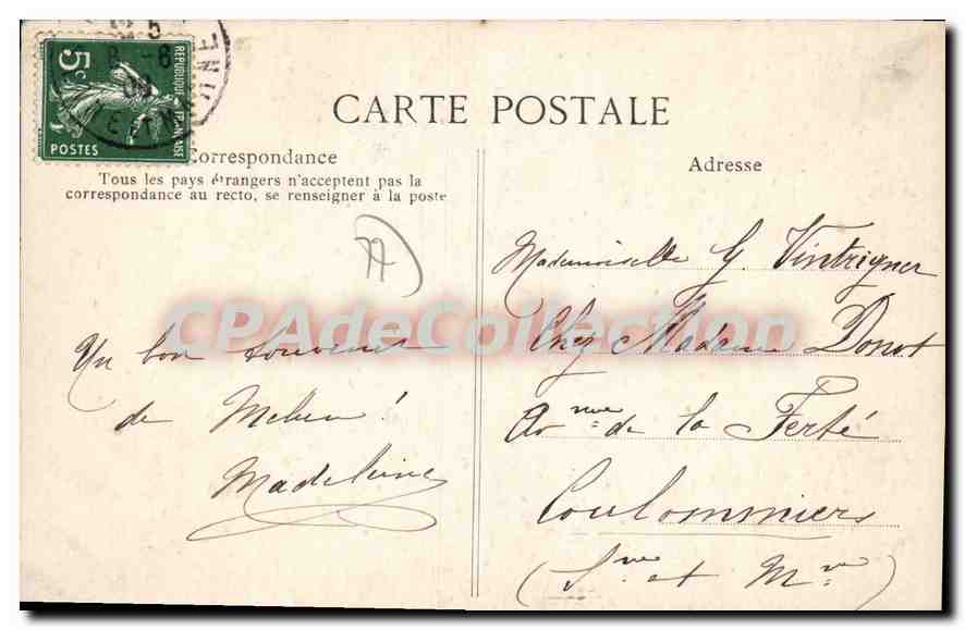 CPA Melun — Rückseite