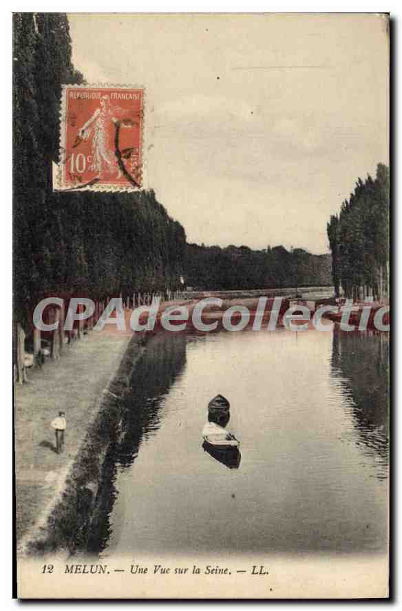 CPA Melun Une Vue Sur La Seine