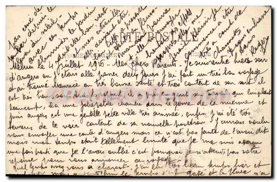 CPA Melun Une Vue Sur La Seine — Rückseite