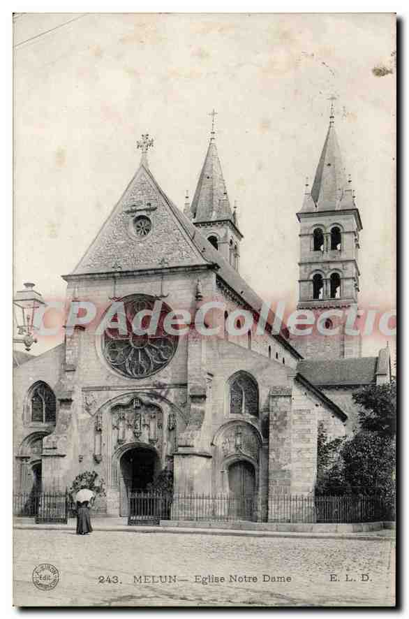 CPA Melun Eglise Notre Dame