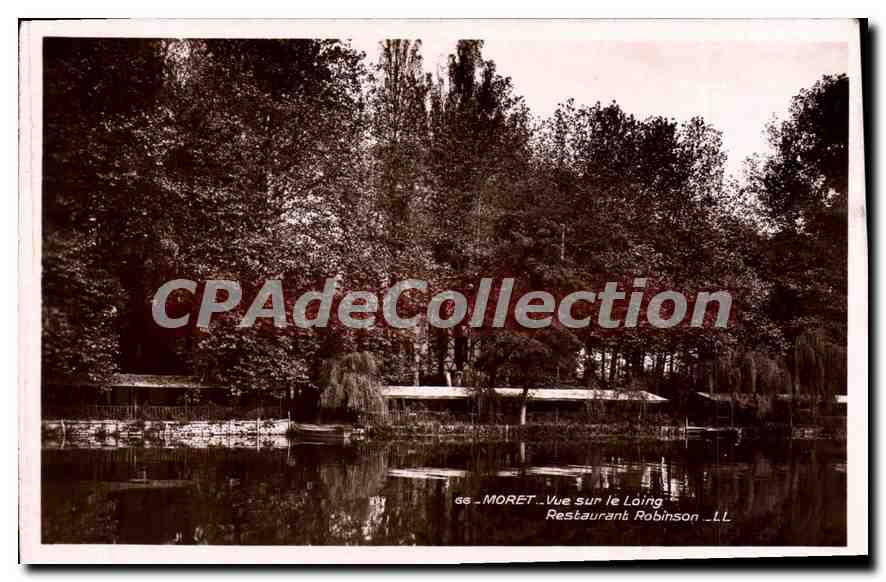 Vue sur le Loing — Restaurant Robinson — Moret-sur-Loing