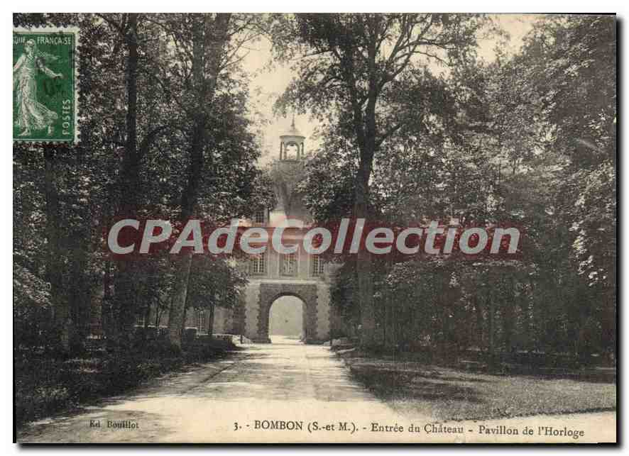 Bombon (S.-et-M.) - Entrée du Château - Pavillon de l'Horloge — Kel Bouillot, n°3